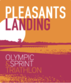 A poster of the olympic and sprint triathlon.