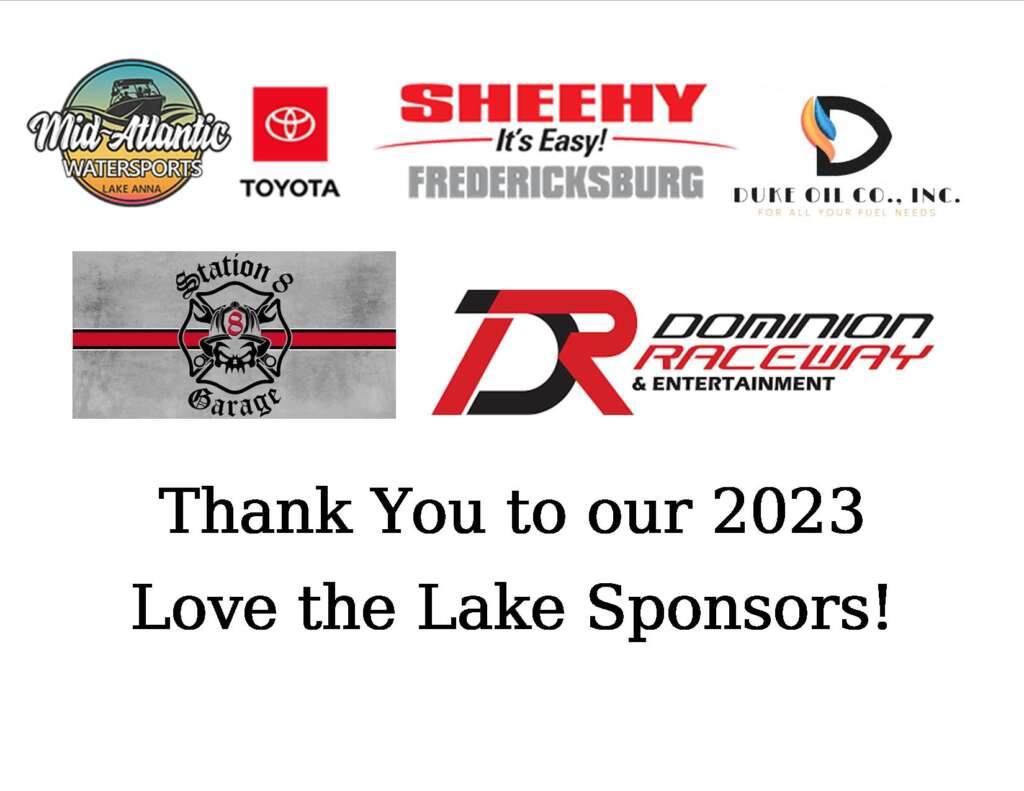 A group of sponsors for the 2 0 2 3 lake race.