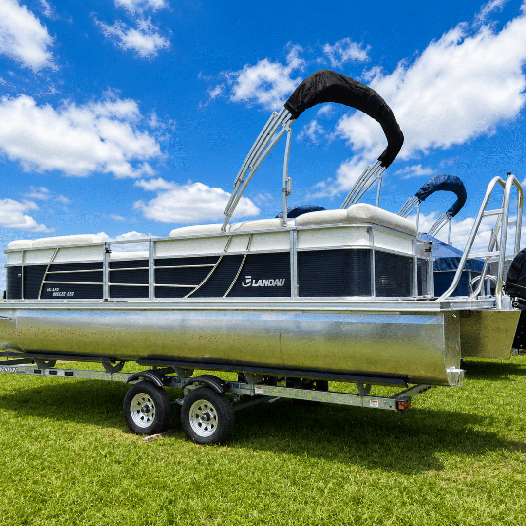 Lake Anna Pontoon Boat Rental 115HP, Seats up to 11, Matte Black/Pearl (#7)