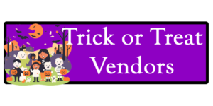 Trick or treat vendors with kids.