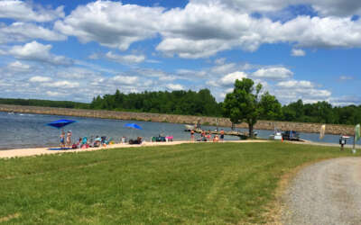 Lake Anna Beach with Visitors at Pleasants Landing
