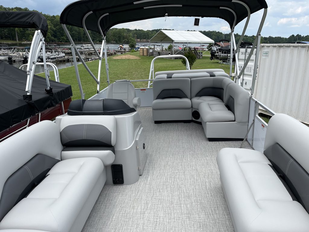 Lake Anna Tritoon Boat Rental 115HP, Seats up to 12 Pearl/Blue (#21) BRAND NEW! - Image 3