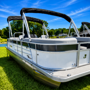 Lake Anna Tritoon Boat Rental 140HP, Seats up to 12, Pearl/Charcoal Gray (#25) BRAND NEW!